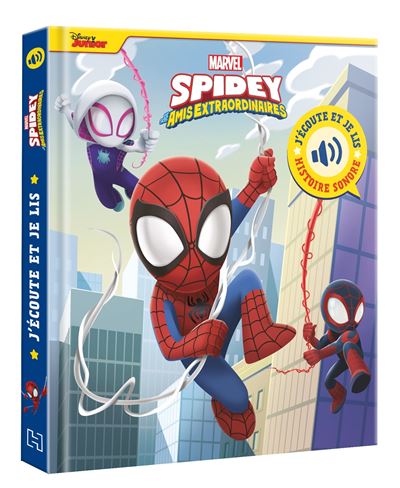 SPIDEY ET SES AMIS EXTRAORDINAIRES - J'écoute et je lis (livre sonore) - Mission à trois - MARVEL -  Disney Marvel - cartonné
