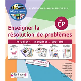 Enseigner la résolution de problèmes au CP (classeur + livret) - Maths en-vie - 1