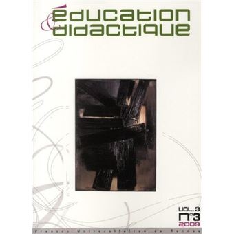 EDUCATION ET DidactIQUE VOL 3/N 3 - 1