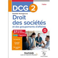 DCG 2 - Droit des sociétés et des groupements d'affaires - Fiches 2025-2026