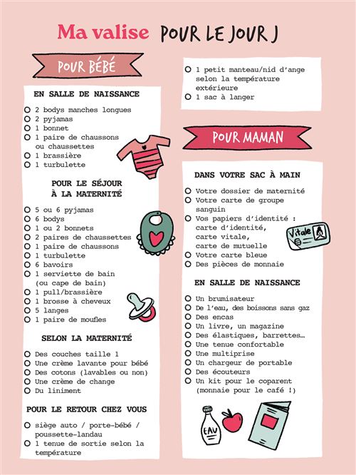 Liste Naissance Bébé Quand Faire Son Sac Pour La MaternitÃ