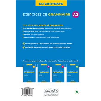En Contexte - Exercices de grammaire (A2) Livre avec 1 CD MP3 et