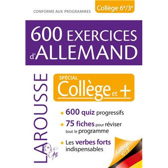 600 exercices d'allemand, spécial collège - 1