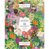 Le tour du monde en 50 orchidées - Puzzle 1000 pièces