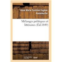 Mélanges politiques et littéraires