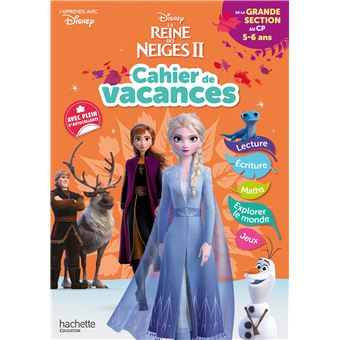 La Reine Des Neiges - Disney - La Reine des Neiges - De la Grande Section au CP - Cahier de vacances 2026 - 1