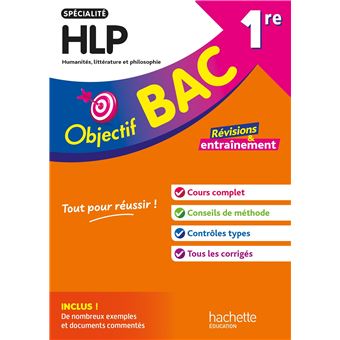 Objectif BAC 1re spécialité HLP