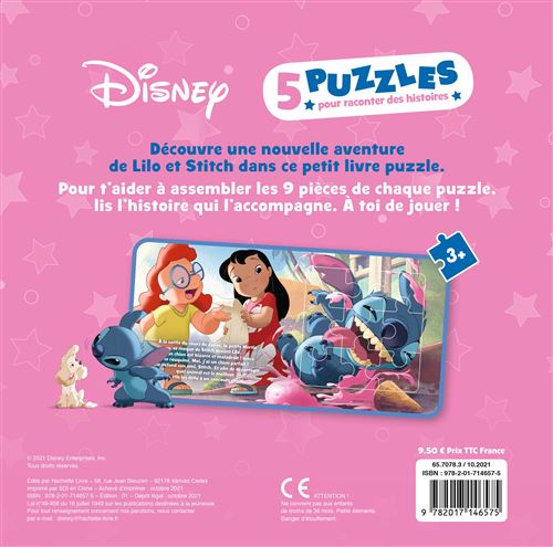 Trefl - Lilo & Stitch, Souvenirs de Lilo & Stitch - Puzzle 100 Pièces - Puzzle Colorés avec Personnages