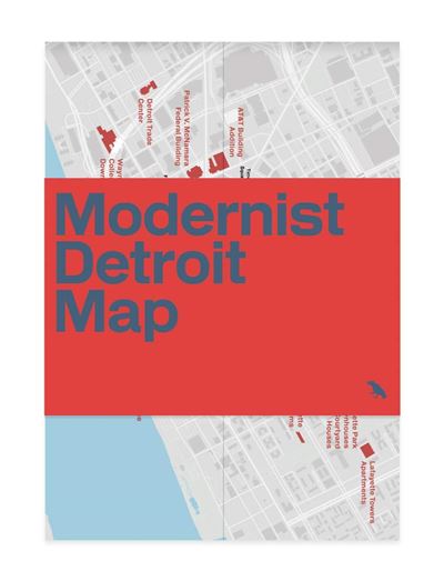 Modernist detroit map -  Michael Abrahamson - (donnée non spécifiée)