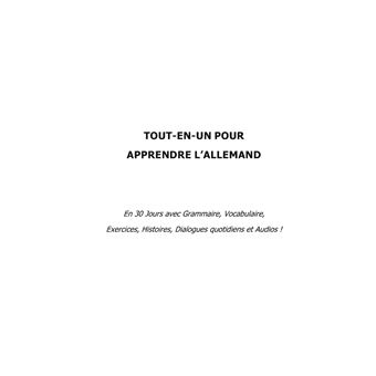 Tout-en-un pour Apprendre l'Allemand