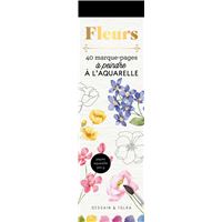Marque-pages Fleurs à l'aquarelle