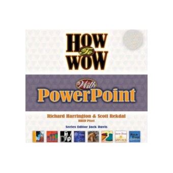 How to Wow With Powerpoint - broché - Richard Harrington - Achat Livre ...