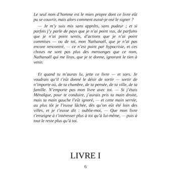 Les Nourritures terrestres