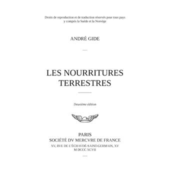 Les Nourritures terrestres