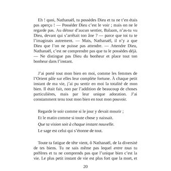 Les Nourritures terrestres