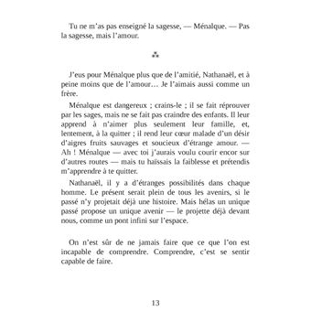 Les Nourritures terrestres