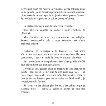 Les Nourritures terrestres