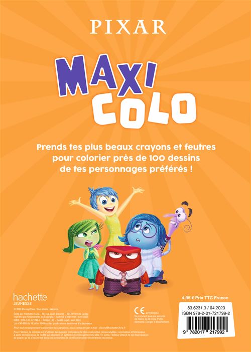 ELEMENTAIRE - Maxi Colo - Disney Pixar - xxxxxxxxxxxxxx - Librairie  L'Armitière