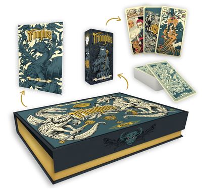 Triomphes : tarot et Scopa divinatoire - livret + 38 cartes - Collectif - Glénat - Jeux livres objets