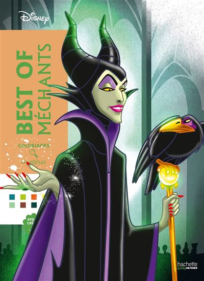 Coloriages mystères Disney Best of Méchants Colorie les chiffres et découvre l'image -  Collectif - Hachette Heroes - broché - Document jeunesse