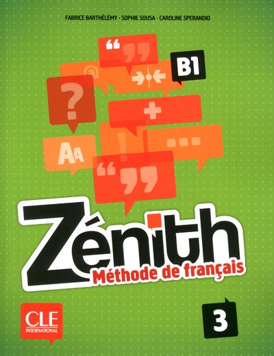 Zenith 3 b1 - de francais - eleve + dvd rom - Fabrice Barthélémy - broché