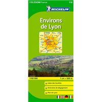 Carte Zoom Environs de Lyon