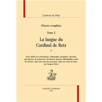 La langue du Cardinal de Retz - 1