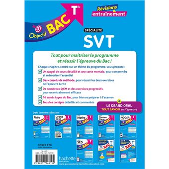 Objectif BAC Tle spécialité SVT