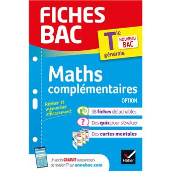 Fiches bac - Maths complémentaires Tle (option) - Bac 2025 - 1