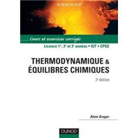 Thermodynamique et équilibres chimiques - 2ème édition