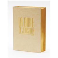 La bible de jerusalem - compacte blanche doree