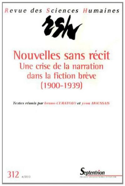 Revue des Sciences Humaines, n°312/octobre - decembre 2013 N