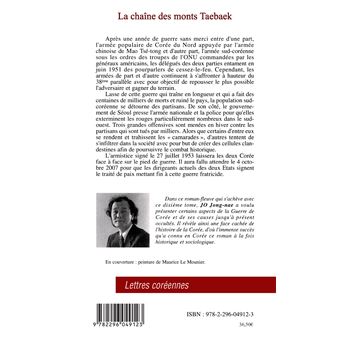 Les Montagnes Taebaek - Chongnae Cho - Coffret 10 Volumes Coréen Rare - Éditions Haenaem