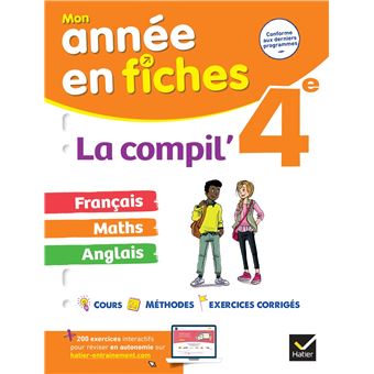 La Compil' 4e (tout-en-un) : français, maths et anglais - 1