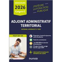 Concours Adjoint administratif territorial - 2026