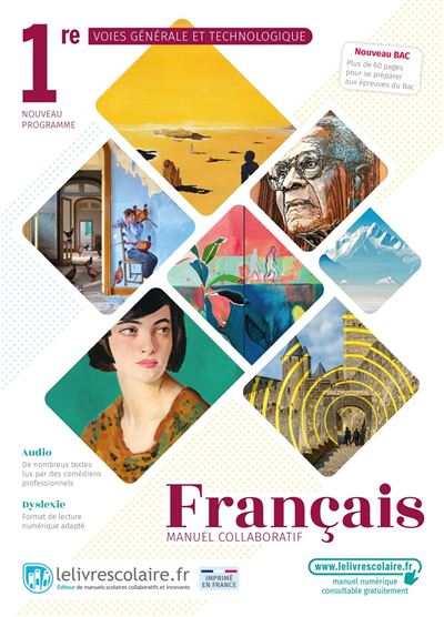 Français 1ère,Voies Générales et Technologiques, manuel élève