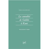 La causalité de Galilée à Kant