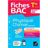 Fiches bac - Physique-Chimie Tle (spécialité) - Bac 2026
