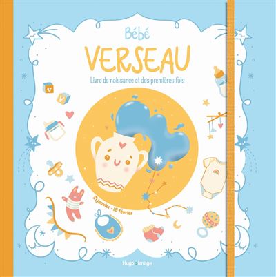 Bébé Verseau - Livre de naissance et des premières fois