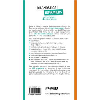 Diagnostics infirmiers livre, nouvelle édition du Doenges et Moorhouse -  Actusoins