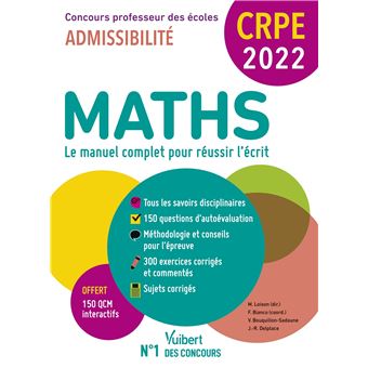 CRPE - Concours Professeur des écoles - Maths - 1