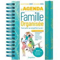 Agenda familial mensuel de Julie Ricci Mémoniak, sept 2023-août 2024 avec  ses conseils