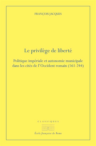 Le privilège de liberté