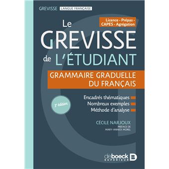 Le Grevisse de l'étudiant - Grammaire - 1