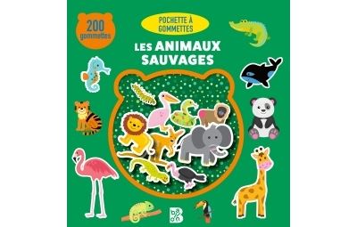 Les animaux sauvages 200 gommettes 3-4 ans