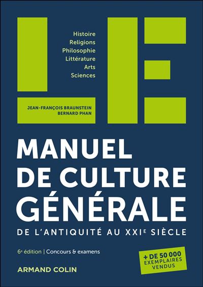 LE manuel de culture générale - 6e éd.: De l'Antiquité au XXIe siècle - Jean-François Braunstein (2025)