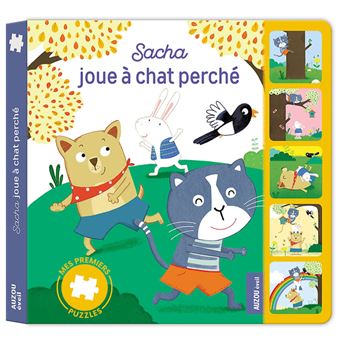 Mes premiers puzzles - SACHA JOUE A CHAT PERCHE - 1