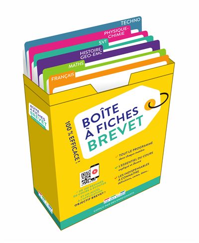 Boîte à Fiches, Boîte à Fiches D'apprentissage Avec 180