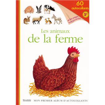 Les animaux de la ferme Avec 60 autocollants - cartonné - Delphine ...