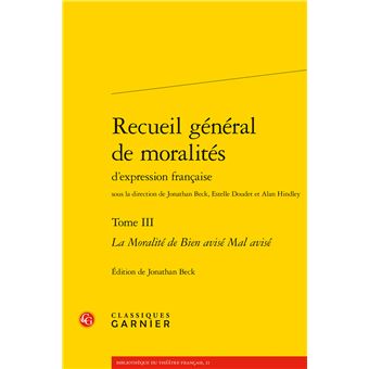 Recueil général de moralités - 1